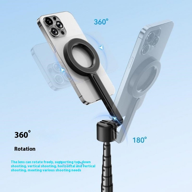 Perche à selfie portable magnétique avec télécommande Bluetooth