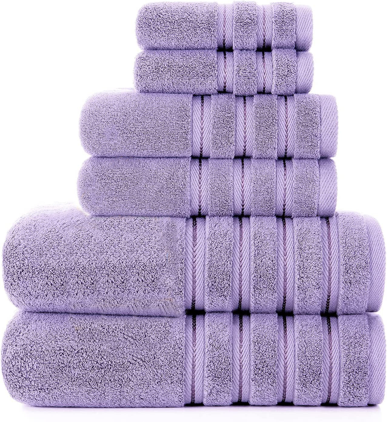 Ensemble de serviettes de bain en coton longues fibres absorbantes