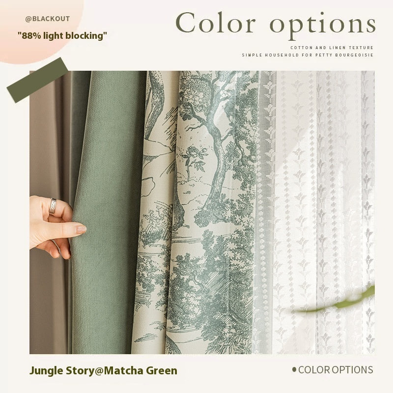 French Chenille Curtain High Shading Bedroom