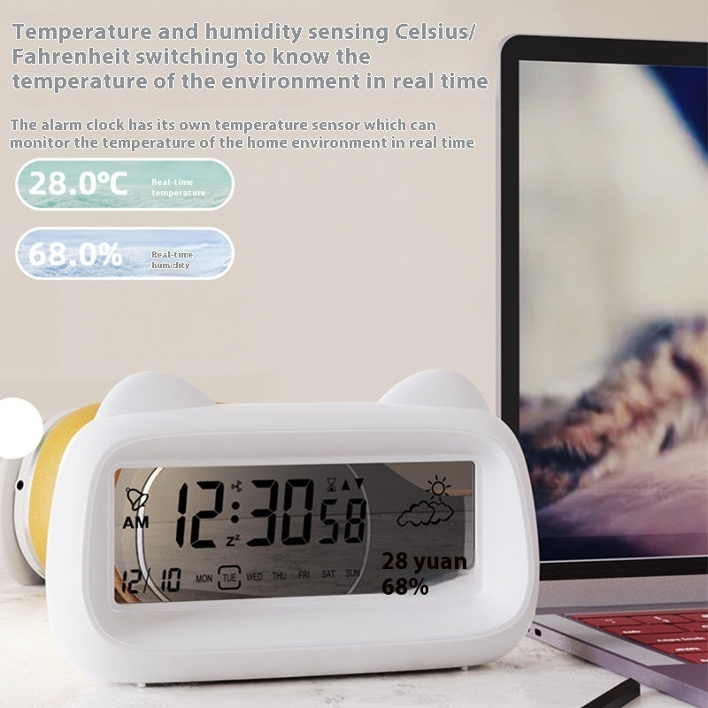 Multi-function Intelligent Electronic Alarm Clock For Chronograph Calendar
