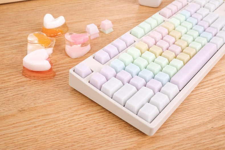 Jelly Rainbow Keycap 104 Mechanical Keyboard