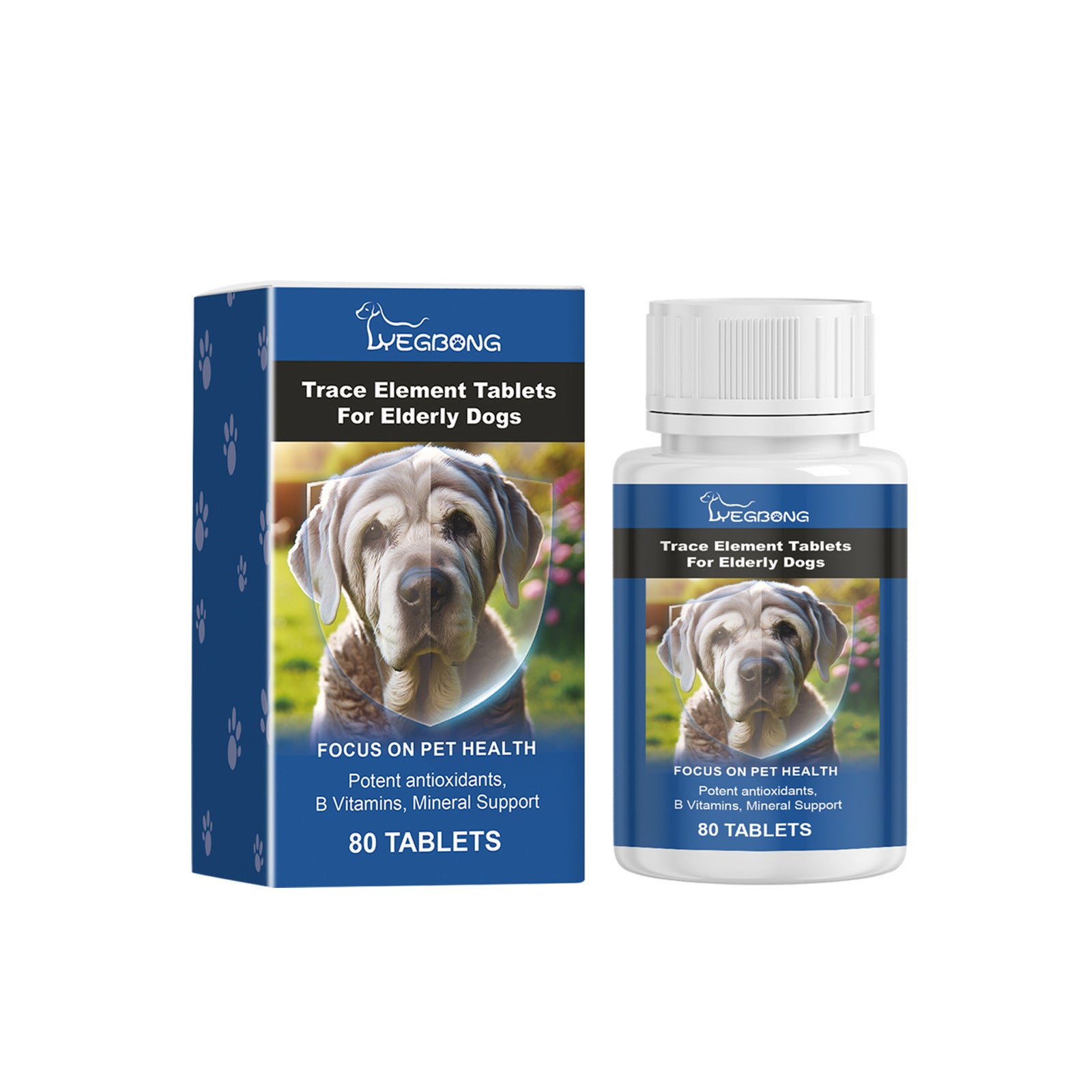 Soin Chien Âgé Comprimés de Calcium Supplément Nutrition Animal de Compagnie Nutrition