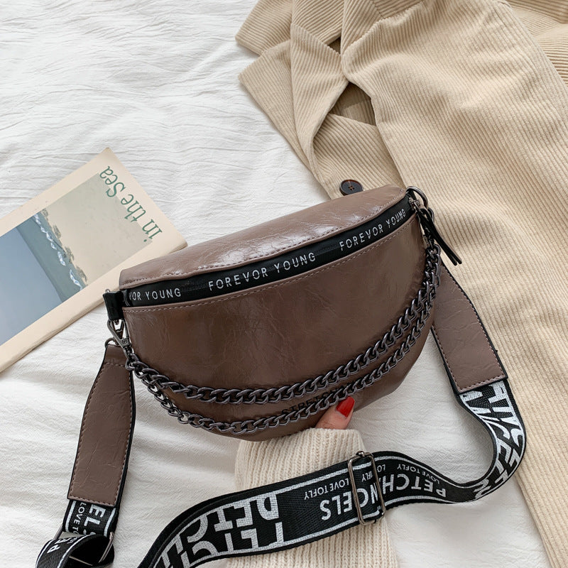 High Sense Small Bag New Fashion Style Chain Chest Bag