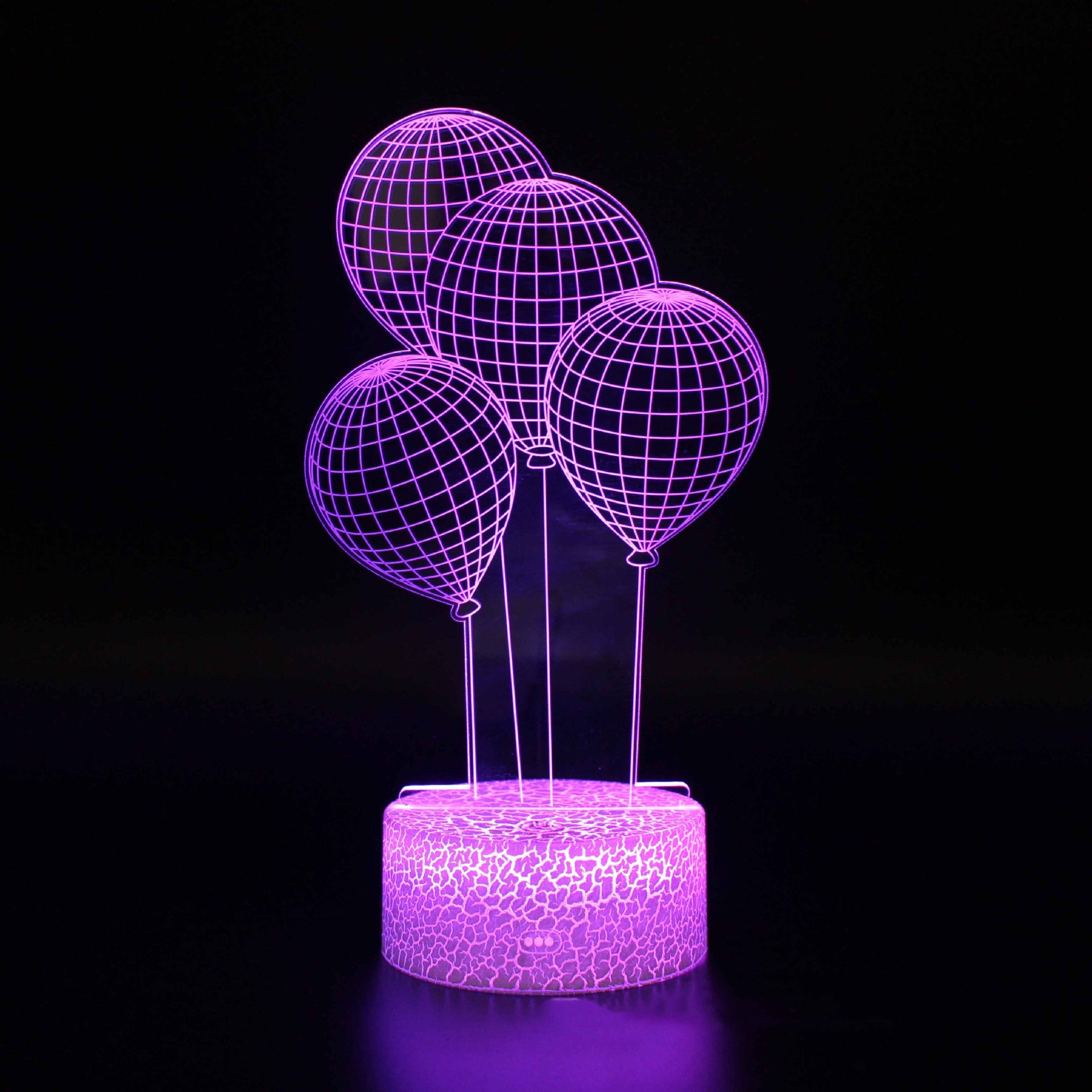 Hot Air Balloon Valentine's Day Series 3d Colorful Night Light