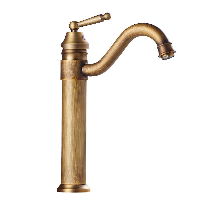 Robinet de lavabo de salle de bain antique en cuivre
