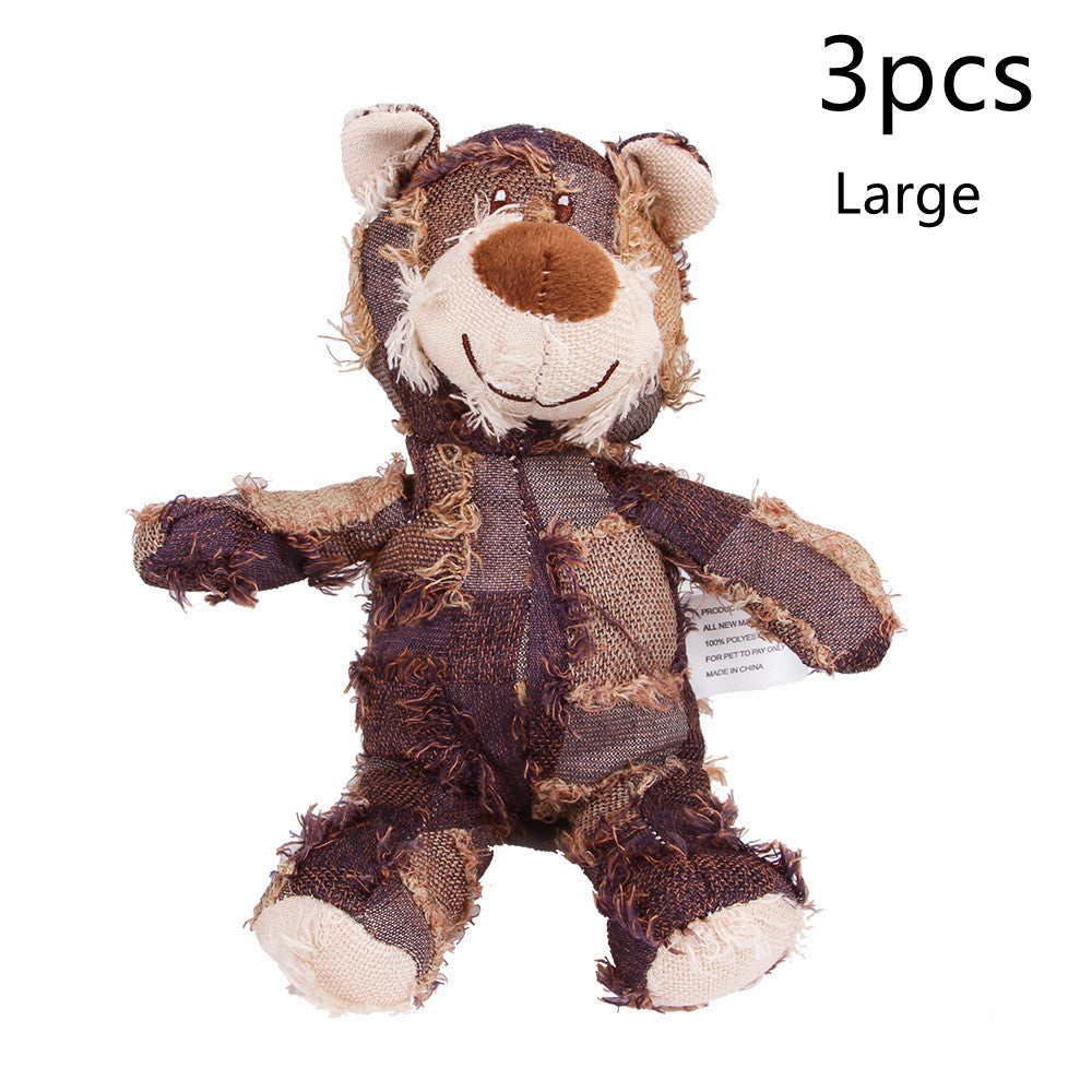 Molar Sound Plush Tooth Cleaning Dog Toy