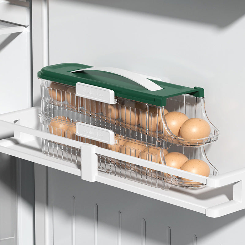 Refrigerator Door Rolling Egg Storage Box