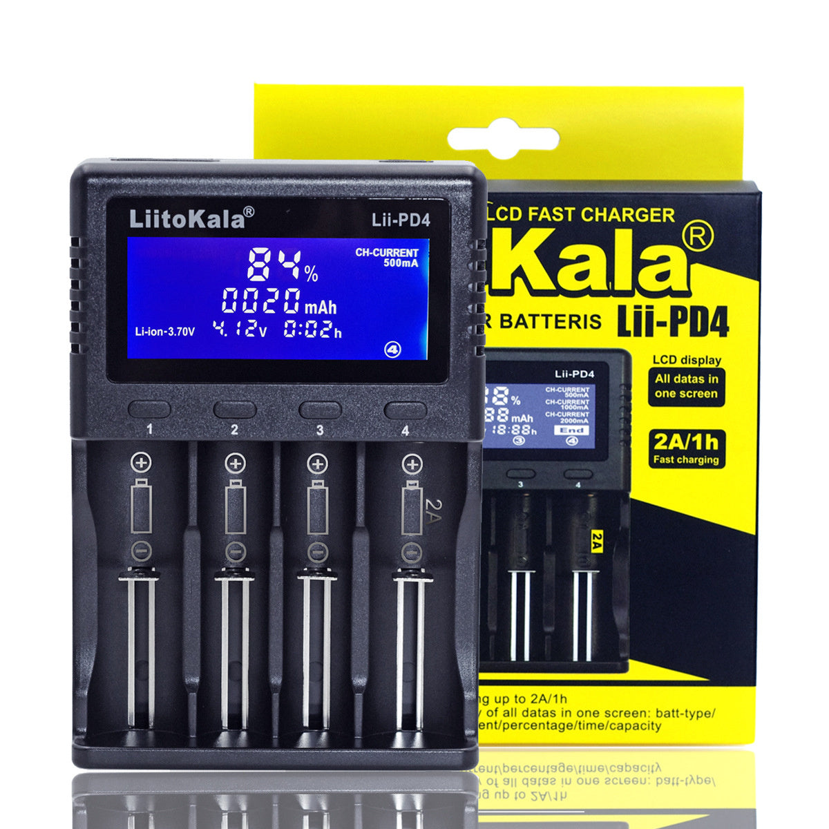 Smart Charger LCD Display To Detect Battery Capacity