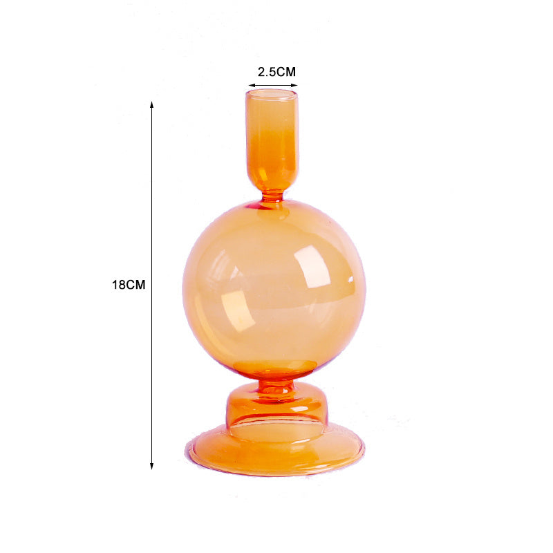 Candlelight Dinner Creative Glass Candle Holder Decoration