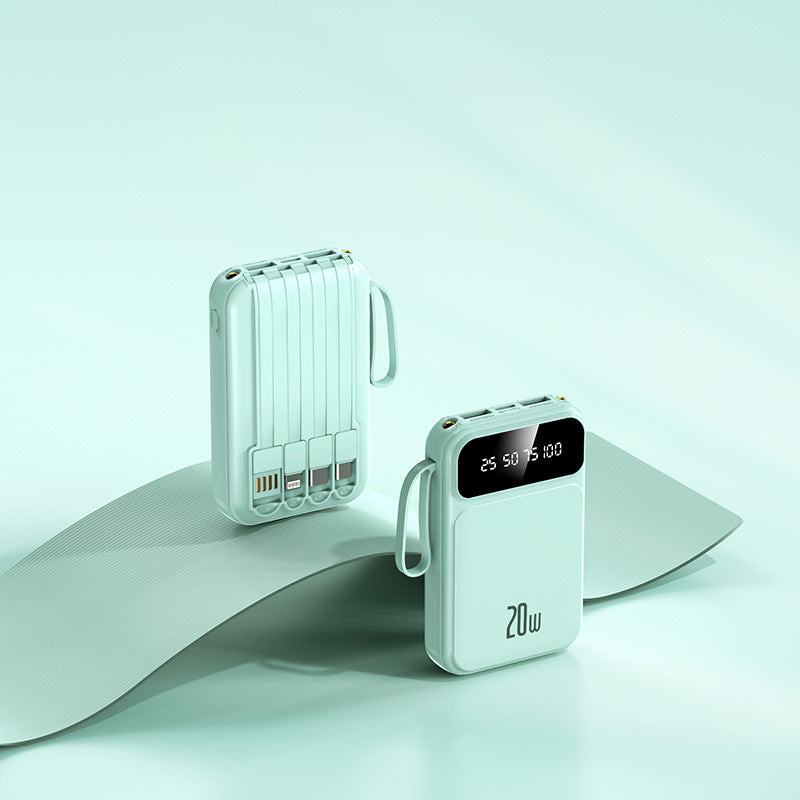 Avec Câble Power Bank Grande Capacité Mini