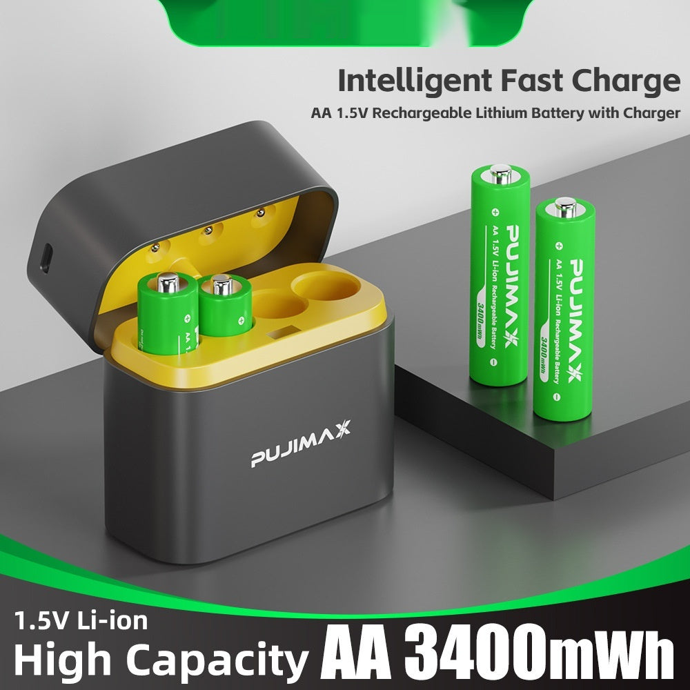 Eight-slot AA Smart Charging Bin Type-c Port 8 Tablets No 5 3400Mwh Lithium Battery Charger Suit