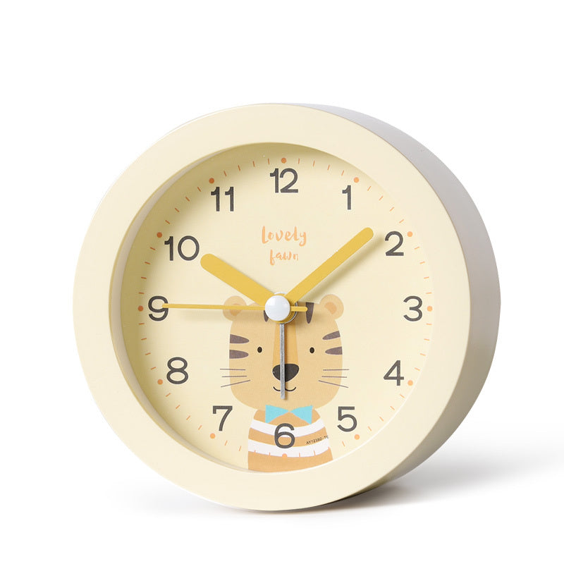 Children's Luminous Bedside Nordic Style Simple Silent Small Alarm Clock