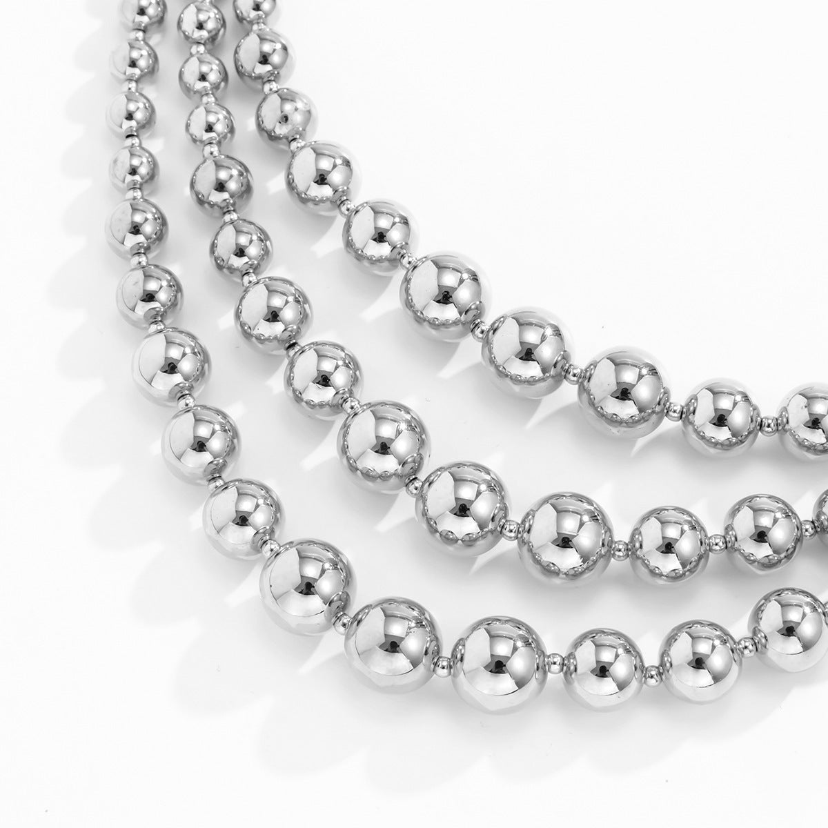Punk Exaggerated Big Round Bead Necklace For Women