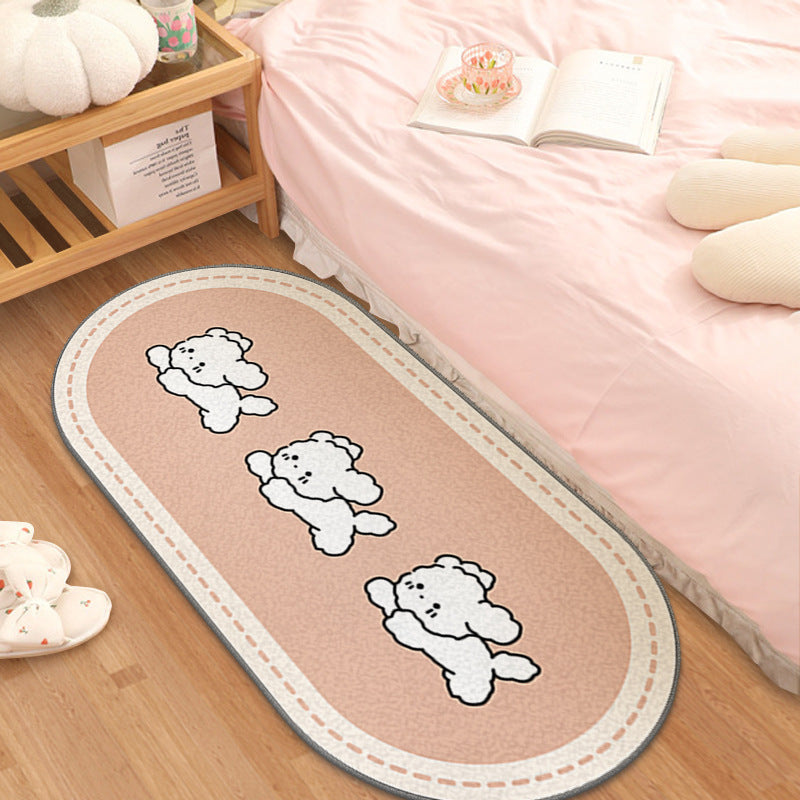 Children's Cartoon Strip Bedroom Bedside Carpet