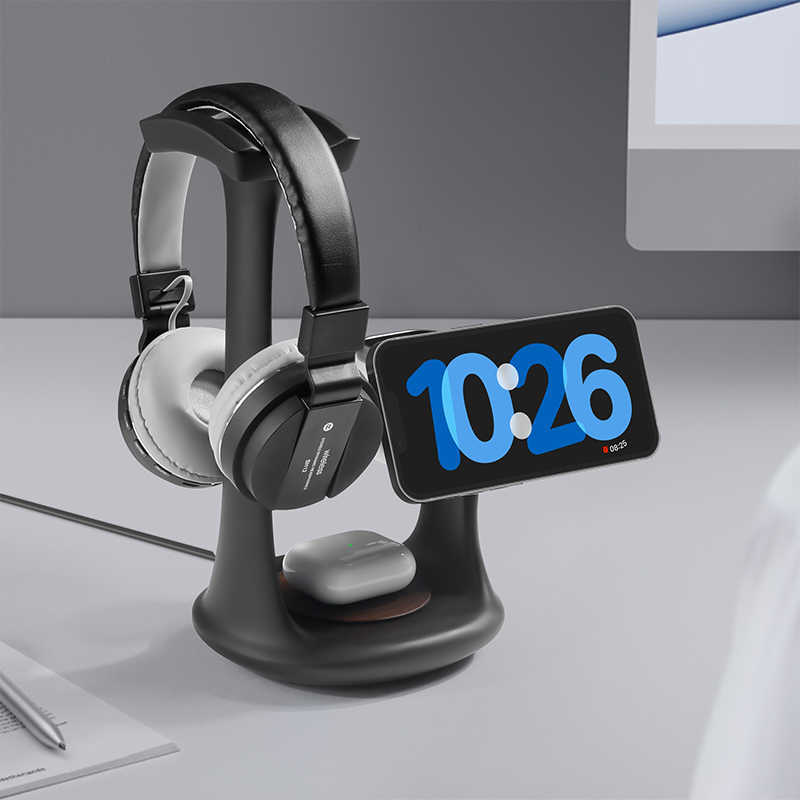 Creative Three-in-one Magnetic Wireless Charging Mobile Phone Holder