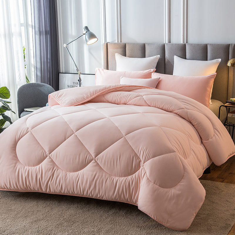 Housse de couette en duvet velouté, douce pour la peau, brodée, style simple