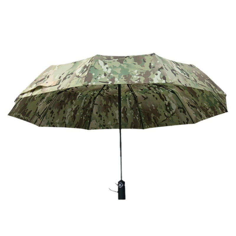 Semi-Automatic Umbrella Mc Camouflage Folding Wind-resistant Sunscreen