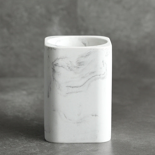 Nordic Style Resin Marble Bathroom Four-piece Set