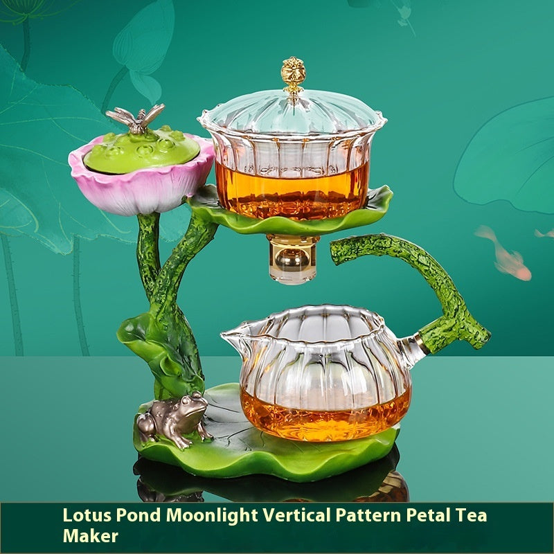 Lotus Pond Moonlight Glass Kung Fu Tea Set Teapot