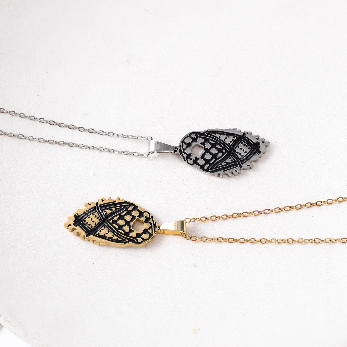Stainless Steel Arab Palestine Gallery Fiya Scarf Necklace