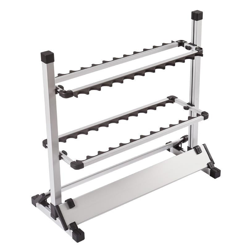 24 Hole Aluminum Alloy Fishing Gear Display Rack