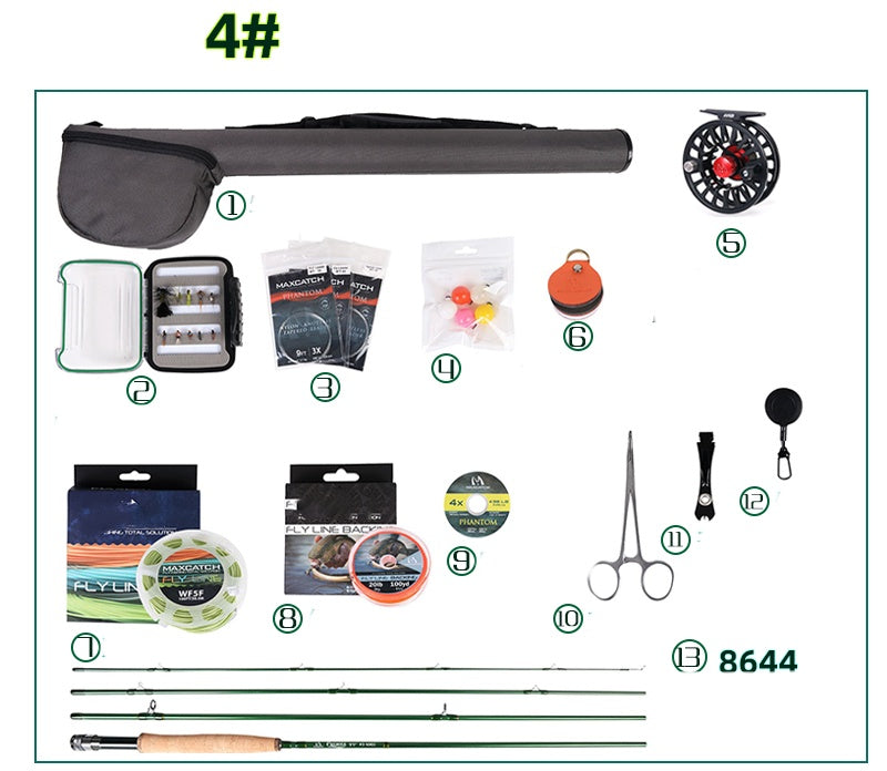 Brackish Sea Bass And Trout Flying Fishing Set