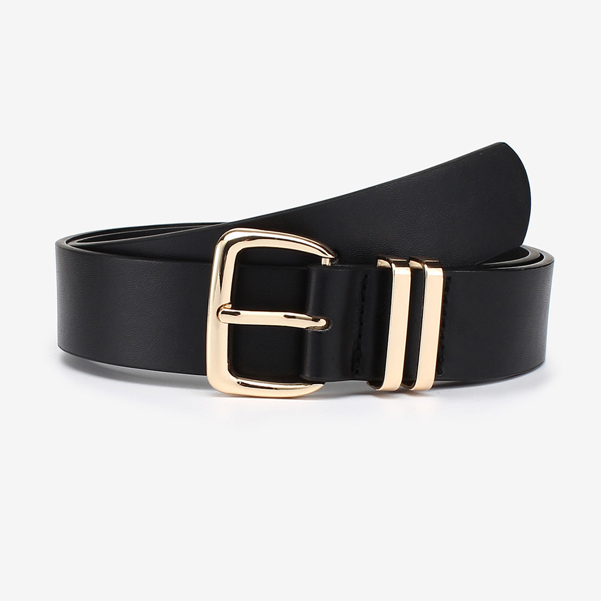 Amazon AliExpress European And American Fashionable Golden Buckle Belt Cross-border Supply Wholesale