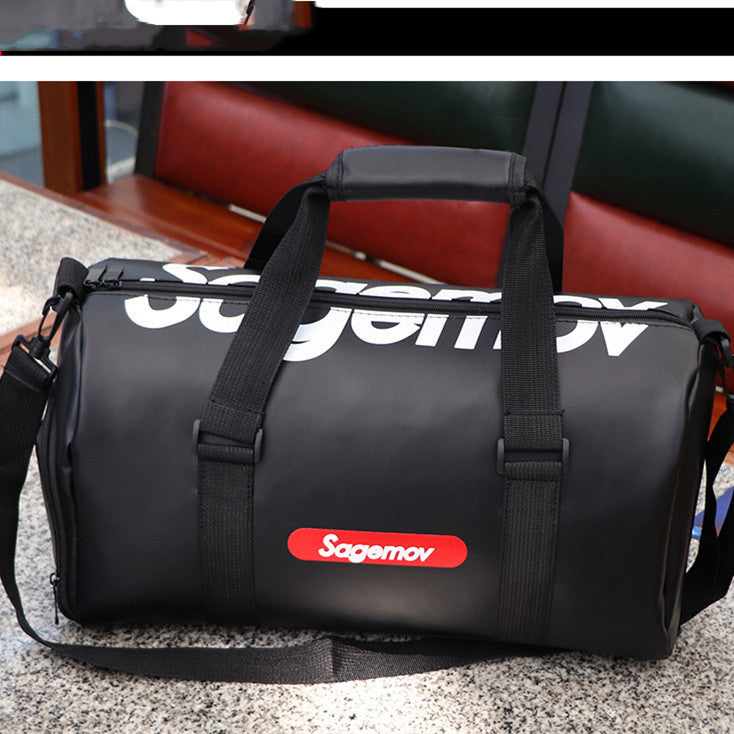 Sac de voyage en cuir synthétique grande capacité bandoulière sport