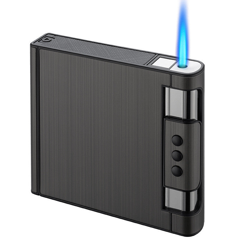 Creative Men's Portable 20 PCs Cigarette Case With Gas Lighters