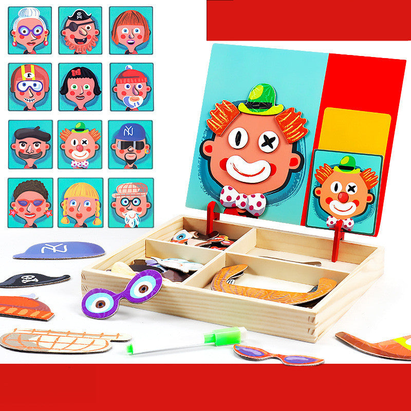 Character Five Senses Magnet Early Learning Educational Toys