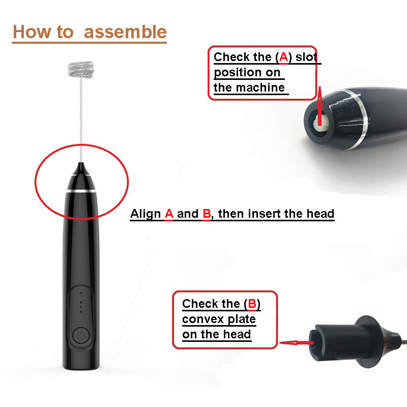 Handheld Egg Beater Adjustable Charging