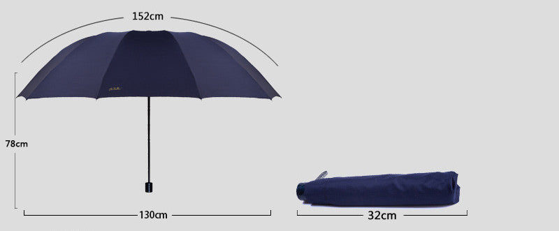 Increase The Folding Impact Cloth Sunny And Rainy Advertising Umbrella