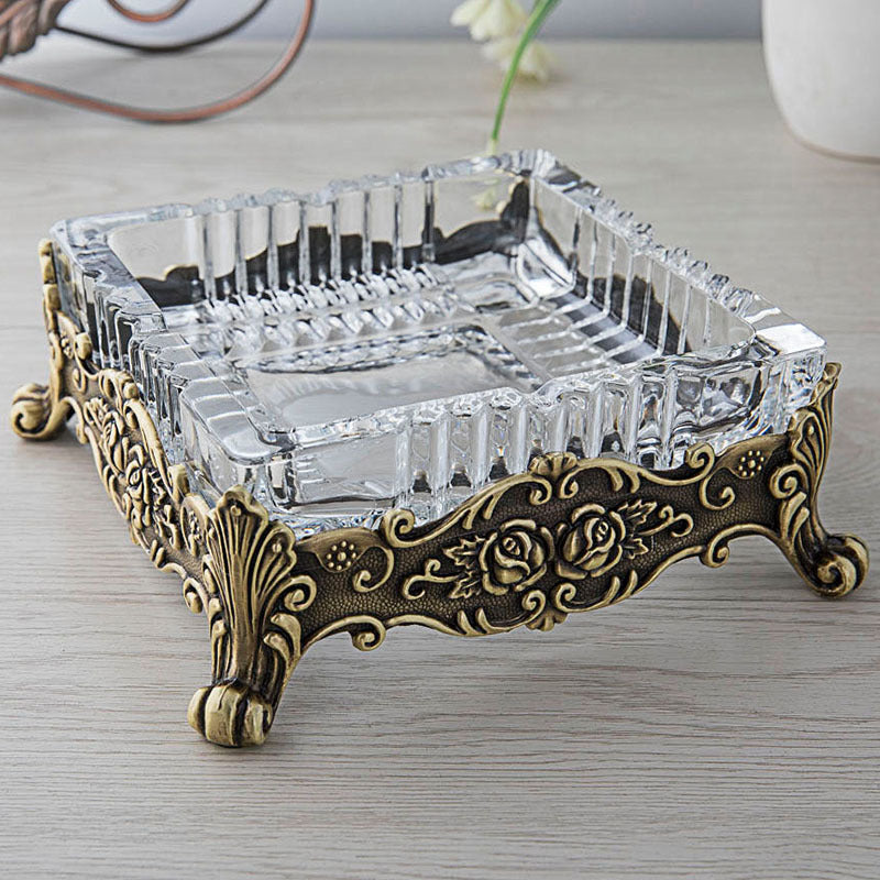 Cendrier en Verre Rétro Luxe Abordable