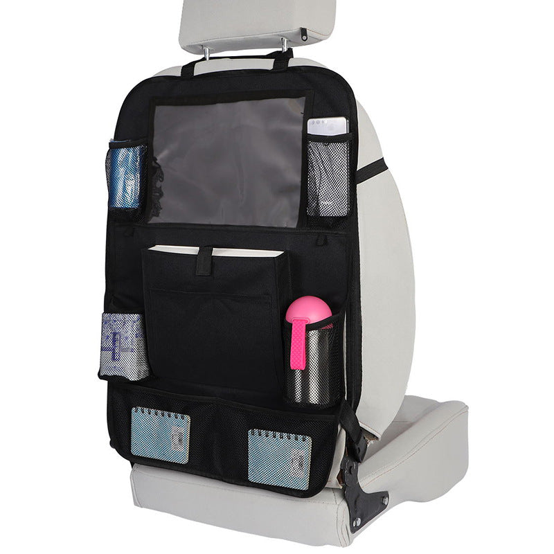Organisateur multi-poches universel pour voiture, protection de siège, sac de rangement suspendu, pochette de rangement pour téléphone pour voiture, pochette pour dossier de siège de voiture pour enfants