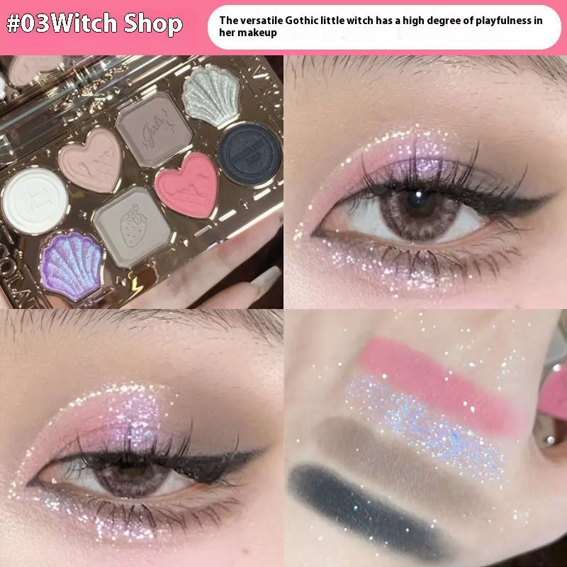 Flower Know Eye Shadow Pure Desire Style Plain Face Highlight Contour Compact
