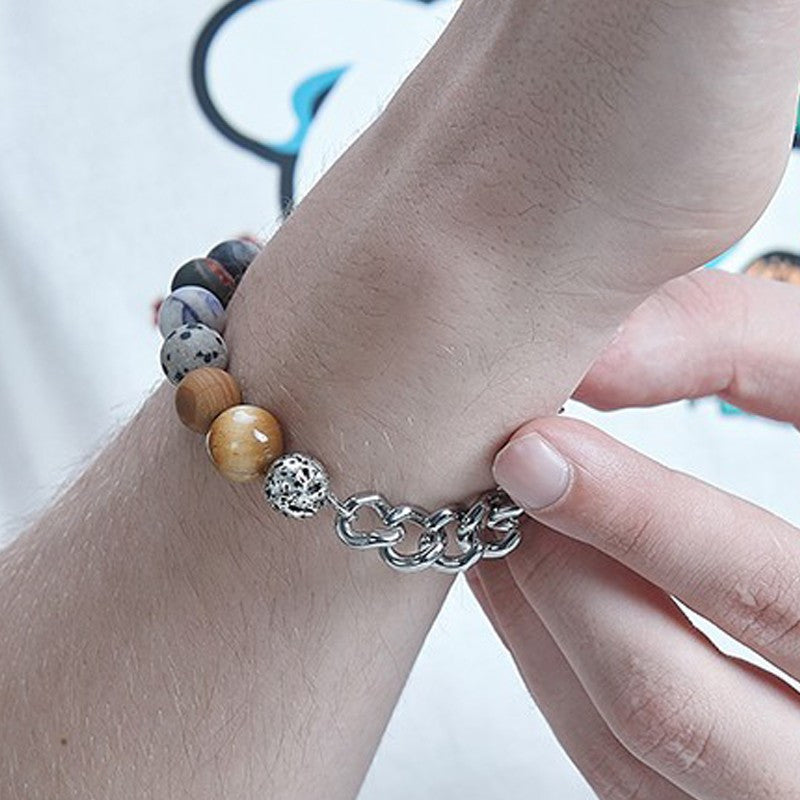 Fashion Street Hip-hop All-match Ins Planet Bracelet