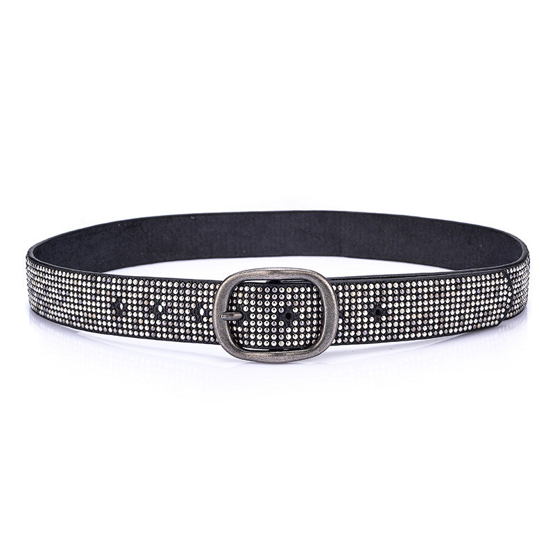 Rivet Decorated Ladies Fashion Cool Style Wide Belt