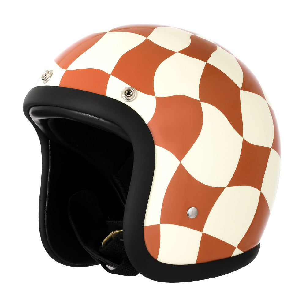 Helmet Men's And Women's Retro FRP Motorcycle