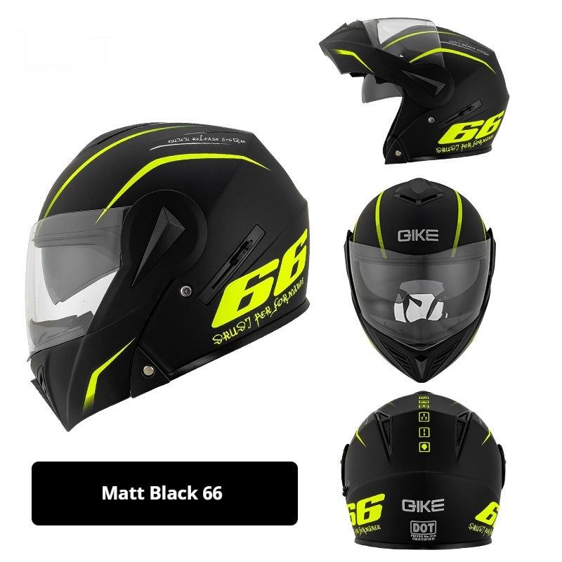 Casque de moto de sécurité hivernal pour hommes et femmes
