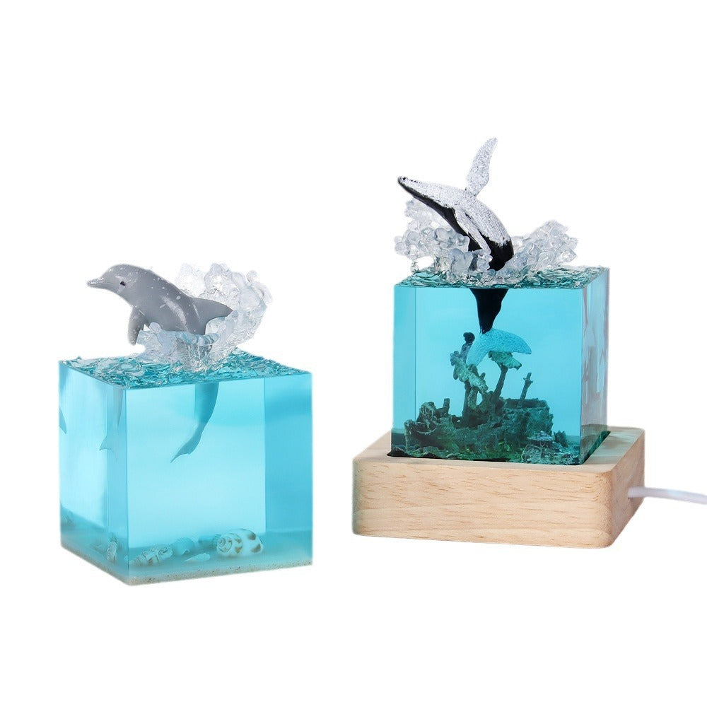 Handmade Marine Whale Resin Decorations