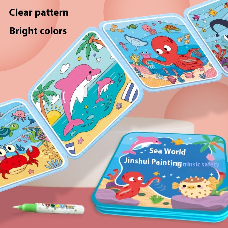 Children's Magic Picture Book Graffiti Water DIY Creative Folding