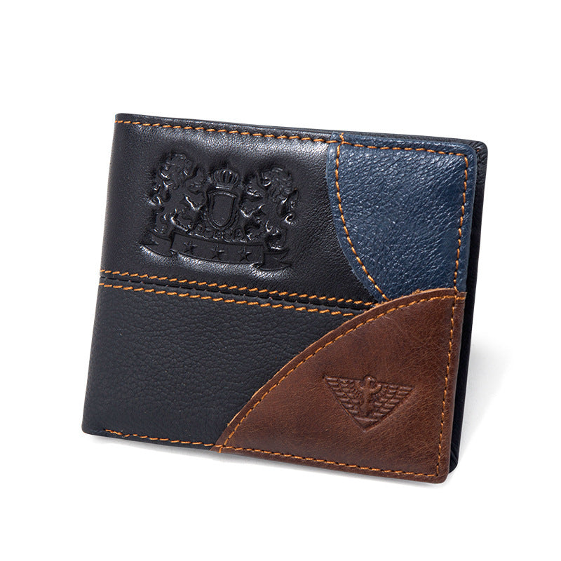 Vintage First Layer Leather Coin Wallet Multi-card Money Clip