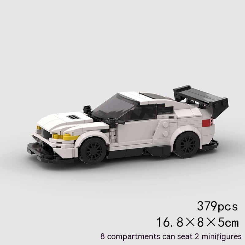 Running Car Building Block Small Particle MOC Puzzle Technology DIY Toy