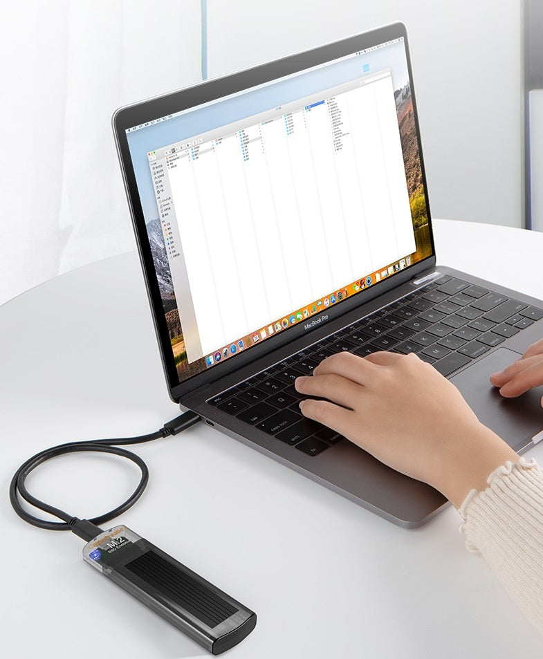 M. 2nvme To Usb3 1gen2 External Ngff Reader Lightning 3-turn Universal Type-C Mobile Hard Disk Box