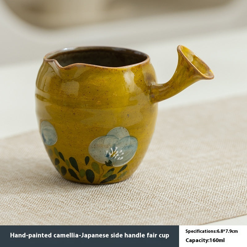 Camellia Tea Set Simple Home Teapot Tea Cup Gaiwan Complex