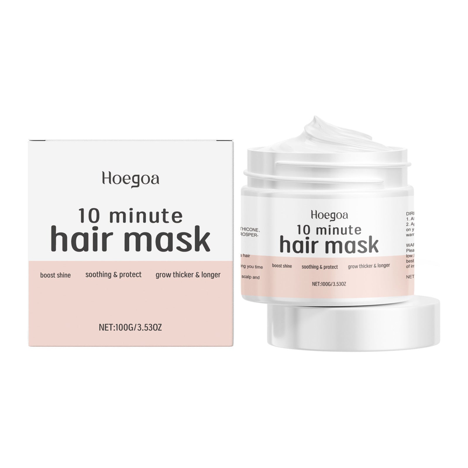 Masque capillaire hydratant et nourrissant en profondeur portatif pour la maison