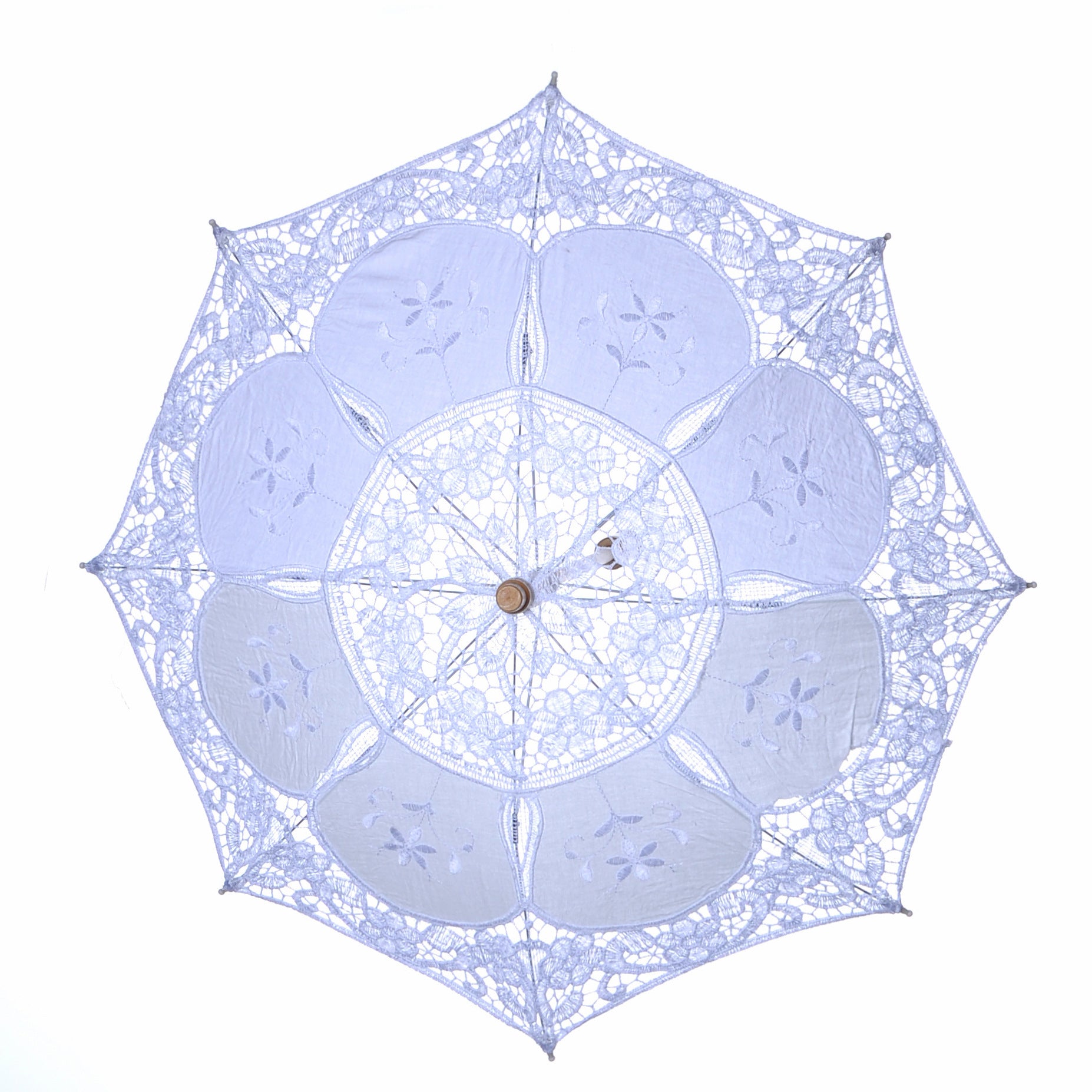 White Lace Decorative Craft Umbrella