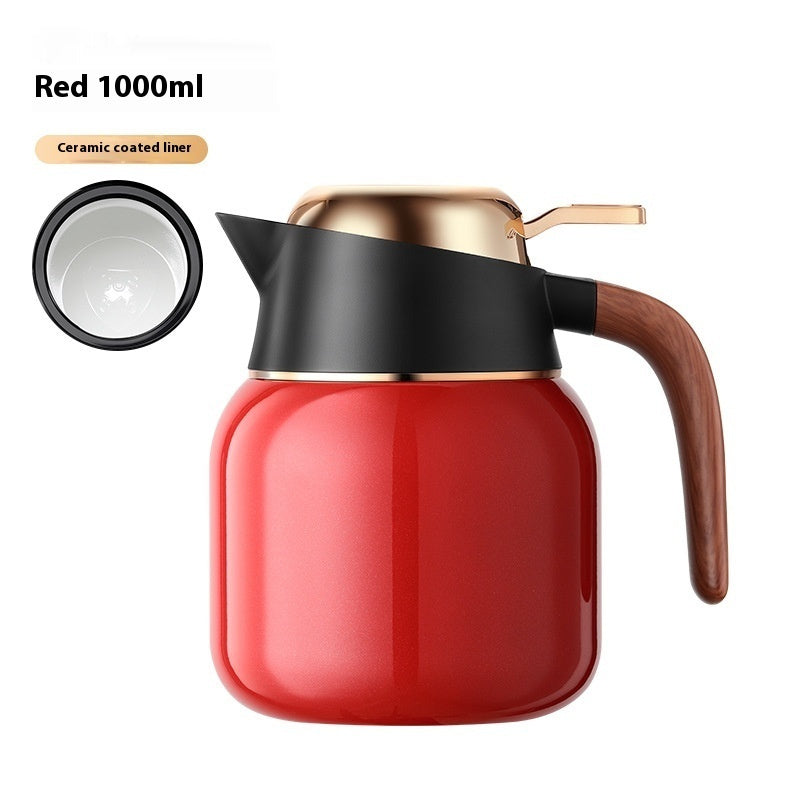 Insulation Pot Office Home Braised Teapot Ceramic Coating Tea Water Separation