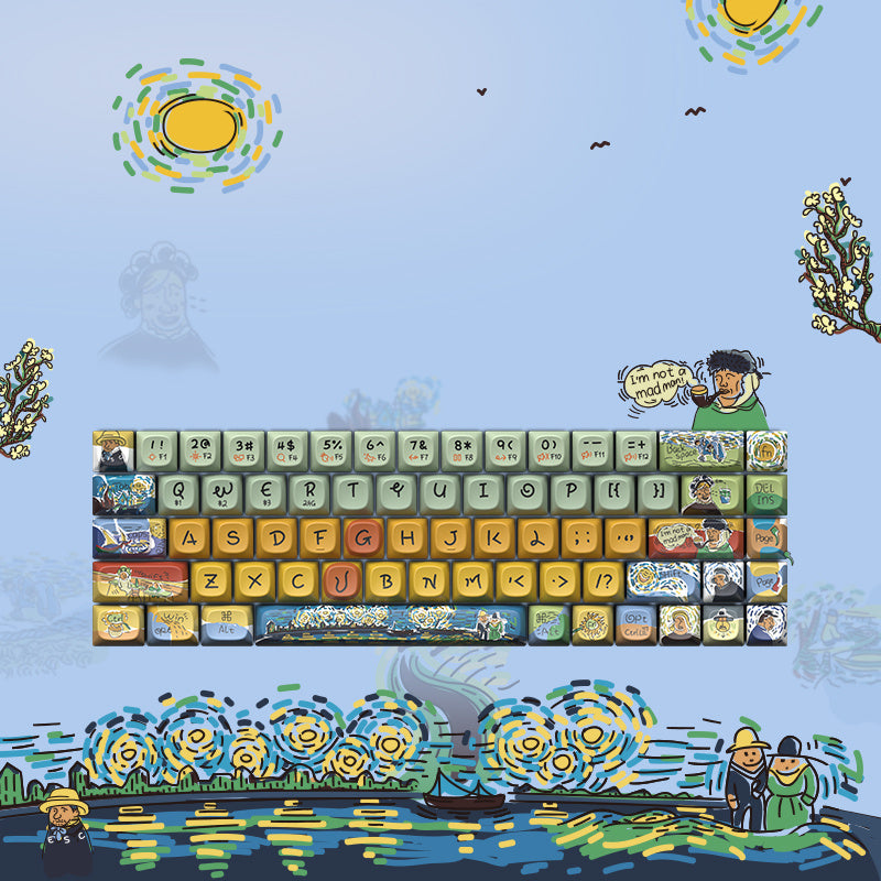 Mechanical Keyboard Original Theme Thermal Sublimation Process Keycaps