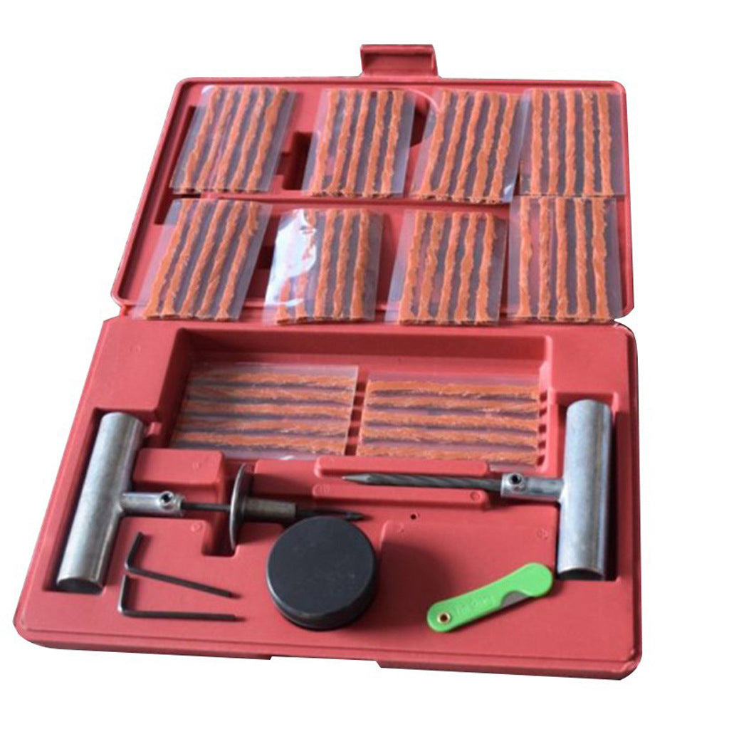 57pc Tire Repair Kit DIY Flat Tire Repair Car Truck Motorcycle Home Plug Patch